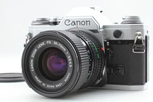 [Exc+5]Canon AE-1 silver body Canon NFD 35-70mm f/3.5-4.5 Zoom Lens JAPAN - Picture 1 of 13