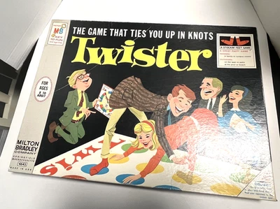 Vintage 1966 Milton Bradley Twister Board Game That Ties You Up in Knots! Socks - Image 1 of 4