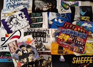 Vintage TShirt Lot 80s 90s Y2K Wholesale Bundle 20 Sports Band Nascar Surf + - Picture 1 of 24