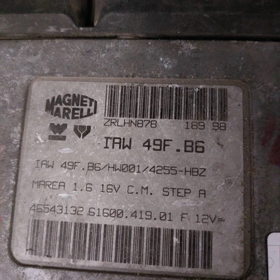 46761564 Centralina iniezione  FIAT MAREA 100 16V SX Ber. 4p/b/1581cc - Immagine 1 di 3