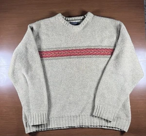Vintage American Eagle Sweater Mens XXL Large Lambs Wool Striped Y2K 90s - Picture 1 of 2
