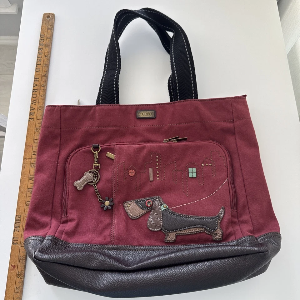 Chala Tote Bag Dachshund Multi Pockets Charm - Image 1 of 4