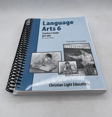 Christian Light Language Arts 6 Teacher's Guide 601-605; Sunrise 2nd Edition - G - Image 1 of 4