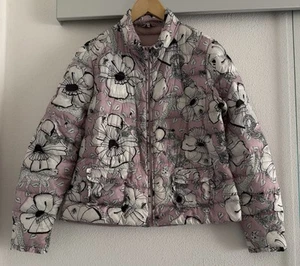 Peckott dünne Daunenjacke altrosa gemustert Größe 40/42 - Bild 1 von 14