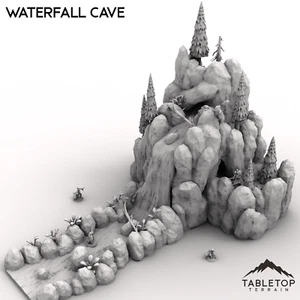 Waterfall Cave - Fantasy DND Dungeons and Dragons - Picture 1 of 10