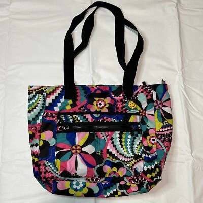 Joe Boxer The Original Colorful Floral Geometric Carrying Shoulder Bag Y2K - Image 1 of 4