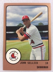 1988 Savannah Cardinals-ProCards Minor League Baseball Card-John Sellick