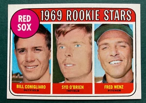Boston Red Sox Rookie Stars 1969 #628 Conigliaro, Wenz, O'Brien ex/como nuevo a casi nuevo - Imagen 1 de 2