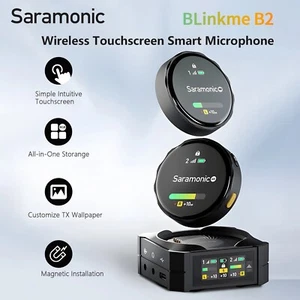 Saramonic BlinkMe B2 2.4G Wireless Lavalier Microphone Touch Screen Camera Phone - Picture 1 of 12