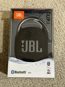 JBL Clip 4 Portable Bluetooth Speaker - Black (NEW) - Zdjęcie 1 z 3