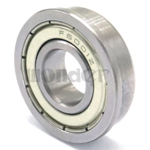 10pcs 12 x 28 x 8mm F6001zz Shielded Model Flange Bearing 12*28*8 - Picture 1 of 5