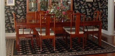 Rosewood Chinese Longevity Dining Table - Image 1 of 4