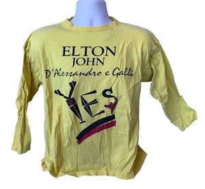 Gianni Versace ELTON JOHN D'Alessandro e Galli Shirt YES rare CONCERT STAFF 90s - Picture 1 of 6