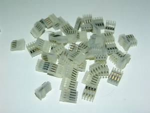 50pcs ITW Pancon Panduit Mas-Con CE 4 POS Connectors CF100F24-4 .100" 2.54MM - Picture 1 of 1