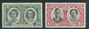 Southern Rhodesia Scott # 65-66 MNH Royal Visit 1947 - Picture 1 of 1