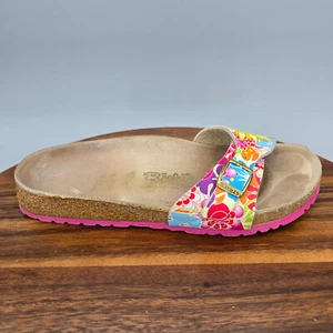 Birkenstock Birkis Sandals Women's 6 37 Floral Buckle Strap Comfort Madrid - Picture 1 of 8