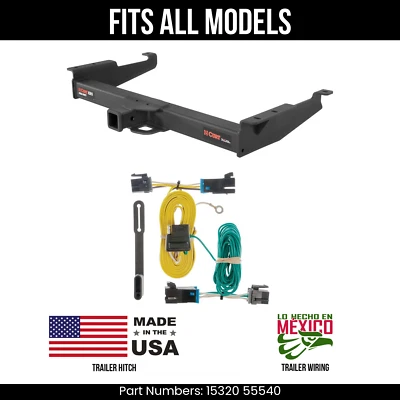 Enganche de remolque para GMC Savana 1500 03-14 + cableado de 4 vías para todos los modelos remolque de corte Foto 1 de 4