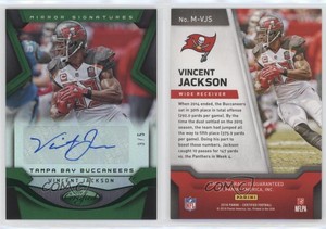 2016 Certified Mirror Signatures Green /5 Vincent Jackson #M-VJS Auto