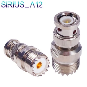 Peakelect UHF SO-239 Female to BNC Male RF Coax Adapter Converter Connector - Picture 1 of 5