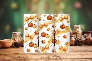 Cute Halloween Design Skinny Tumbler Cup Insulated Double Wall 20 OZ Capacity - Picture 1 of 4