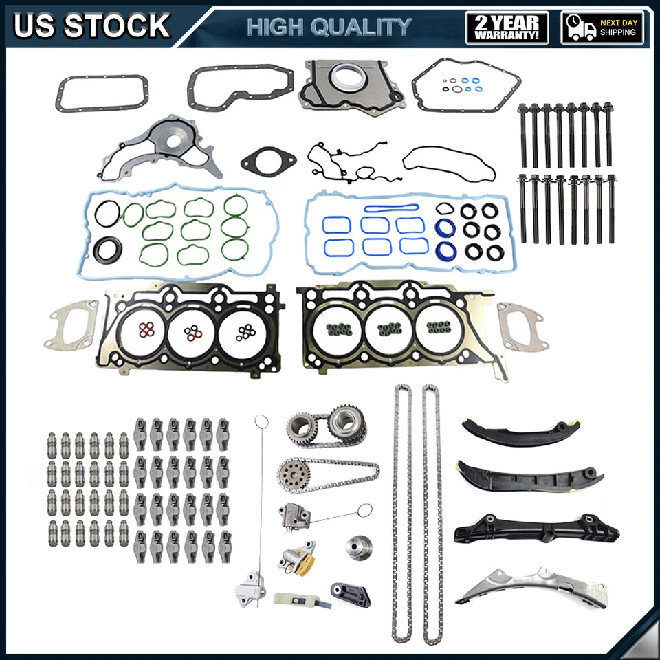 Kit de cadena de distribución elevadores basculantes de junta de culata para Chrysler Dodge Jeep 11-15 3,6 L Foto 1 de 4