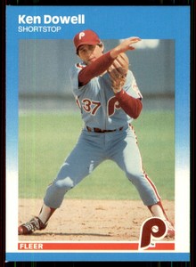 1987 Fleer Update Glossy Ken Dowell Philadelphia Phillies #U-27