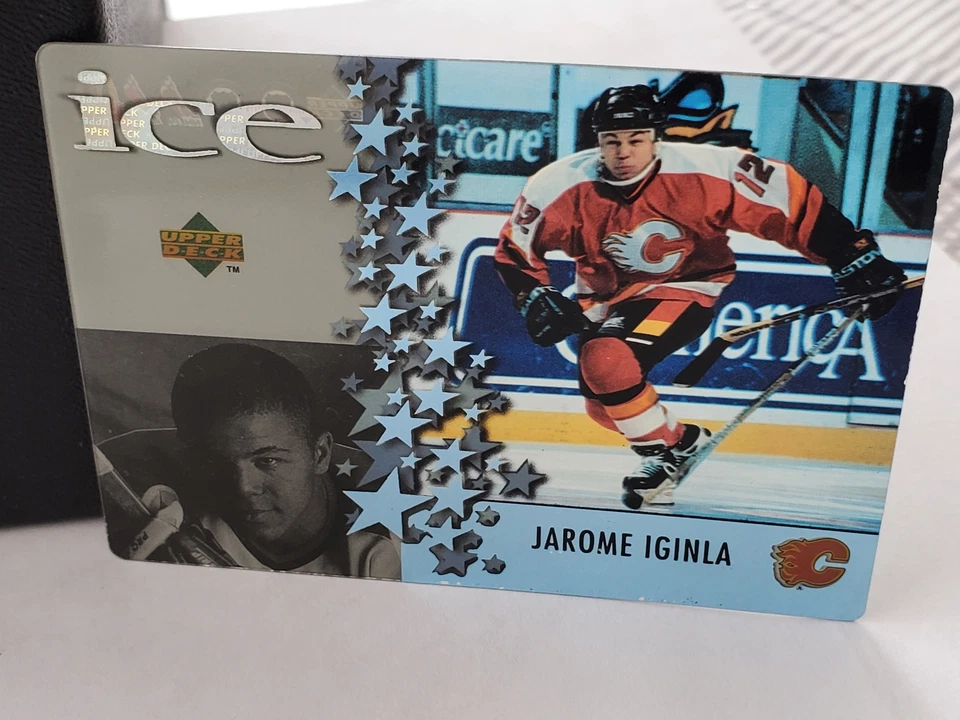 1997 Upper Deck McDonalds Ice Jarome Iginla #McD12 Acetate Calgary Flames - Image 1 of 1