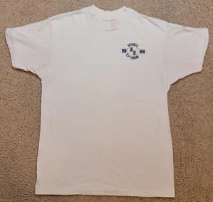 Vintage 1986 10TH Annual Barnball Baseball T Shirt 80s Stretch Single Stitch USA - Picture 1 of 9