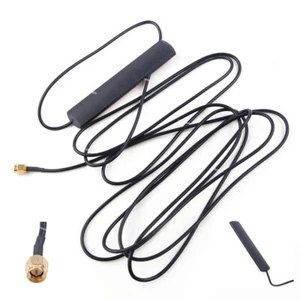 3m DAB Car Glass Windshield Mount Radio SMA Antenna Aerial Patch Black Cable - Imagen 1 de 5