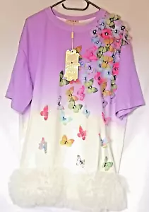 Azara Tunic Dress wth 3D butterflies - Picture 1 of 5