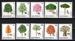San Marino 1979 ☀ Trees & Animals set (10v) Mi. No. 1197/1206 ☀ MNH ** - Picture 1 of 1