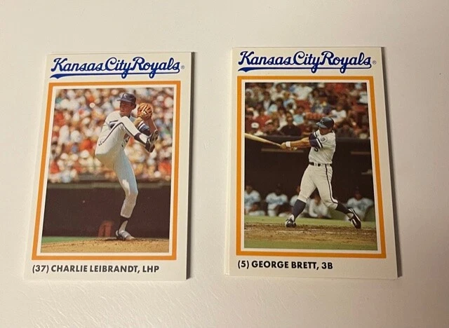 Foto Nacional 1986 Kansas City Royals Singles You Pick Foto 1 de 1