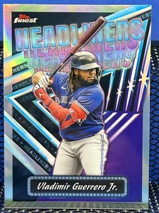 2023 Topps Finest VLADIMIR GUERRERO JR Headliners Refractor Toronto Blue Jays - Picture 1 of 2