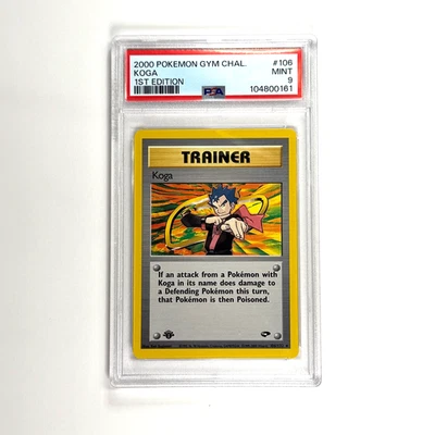 PSA 9 1st Edition Koga 106/132 Gym Challenge Regular Pokemon TCG - Image 1 of 2