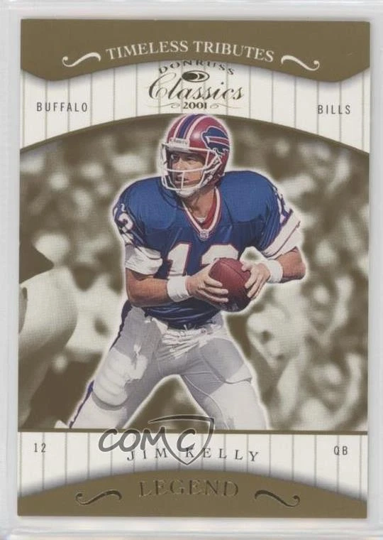 2001 Donruss Classics Legend Timeless Tributes /100 Jim Kelly #152 HOF - Image 1 of 2