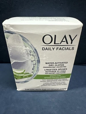 Paños activados por agua OLAY Daily Gentle Clean 5 en 1, 33 unidades Foto 1 de 4