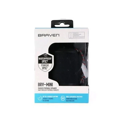 Braven MINI Rugged Portable Speaker - Black (BBRVSBS40 REV D) - Image 1 of 4