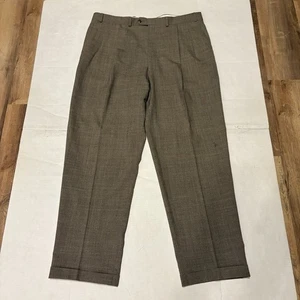 Ralph Lauren Chaps Pants Mens 40 Slacks Dress Pant Wool Pleated Business 40x34 - Picture 1 of 8