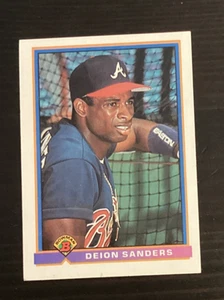 1991 Bowman Baseball DEION SANDERS #588 Braves - Picture 1 of 2