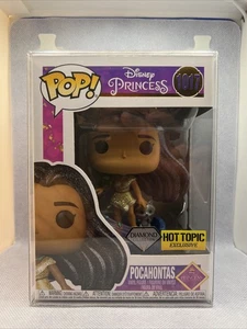 Funko Pop Disney Hot Topic Exclusive Diamond Princess Pocahontas 1017 W Protectr - Bild 1 von 5
