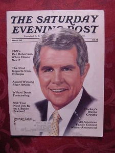 Saturday Evening POST March 1985 PAT ROBERTSON WAYNE GRETZKY - Picture 1 of 1