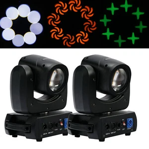 2PCS 150W Gobo Moving Head Light 8 Facet Prism DMX RGBW LED DJ Beam Lights - Picture 1 of 12
