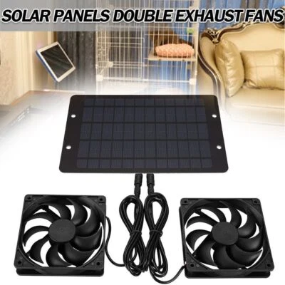 12V Solar Abführung Ventilator Belüftung Lüfter for Geflügel Haus / Gewächshaus - Bild 1 von 4