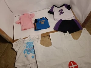 lotto vestiti bambola vestito calcio è rosa farfalla - Foto 1 di 7