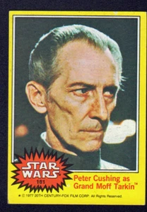 STAR WARS original 1977 trading card # 181 PETER CUSHING/GRAND MOFF TARKIN - Picture 1 of 1