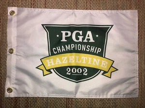 2002 PGA CHAMPIONSHIP AT HAZELTINE PGA TOUR PIN FLAG W GROMMETS FREE SHIP - Picture 1 of 2