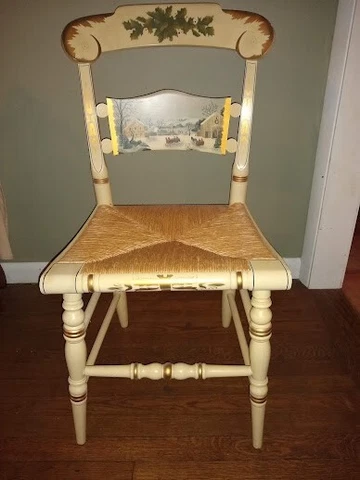 1989 Hitchcock Chair Christmas At the Inn with inscription Cover