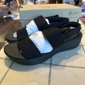 Damen Clarks, Arla Stroll Sandale 26177184 Schwarz Stoff - Bild 1 von 7