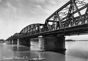 B3588) CREMONA PONTE SUL PO CANOA VIAGGIATA CREMONA - Imagen 1 de 2