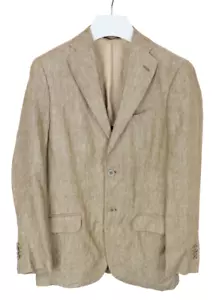 MASSIMO DUTTI Extrafine Linen Blazer Men's (UK) 36 Herringbone Half Lined - Picture 1 of 12